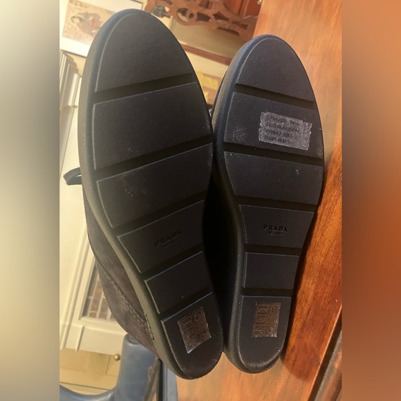 Authentic Prada Suede wedge booties 38.5 - Picture 7 of 9